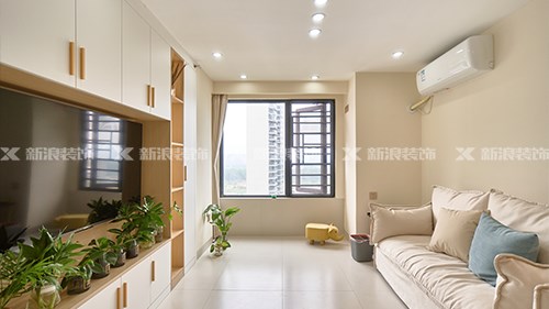5.9w搞定48㎡奶油風(fēng)公寓，兩人一貓超舒服|長沙全屋整裝