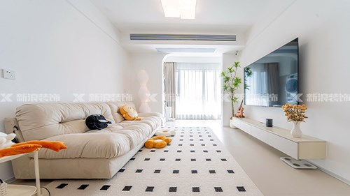 淺試一下奶油風(fēng)，85m²小戶型這樣真的很溫柔|長沙全屋整裝